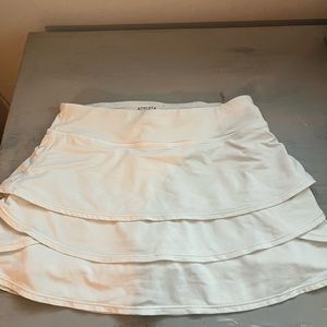 Athleta girl white tennis skirt size s/7